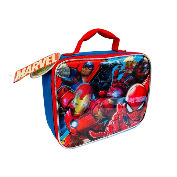 Marvel Spider-Man Iron Man Insulated Lunch Bag School Lunch Box Tote NEW - Picture 3 of 4
